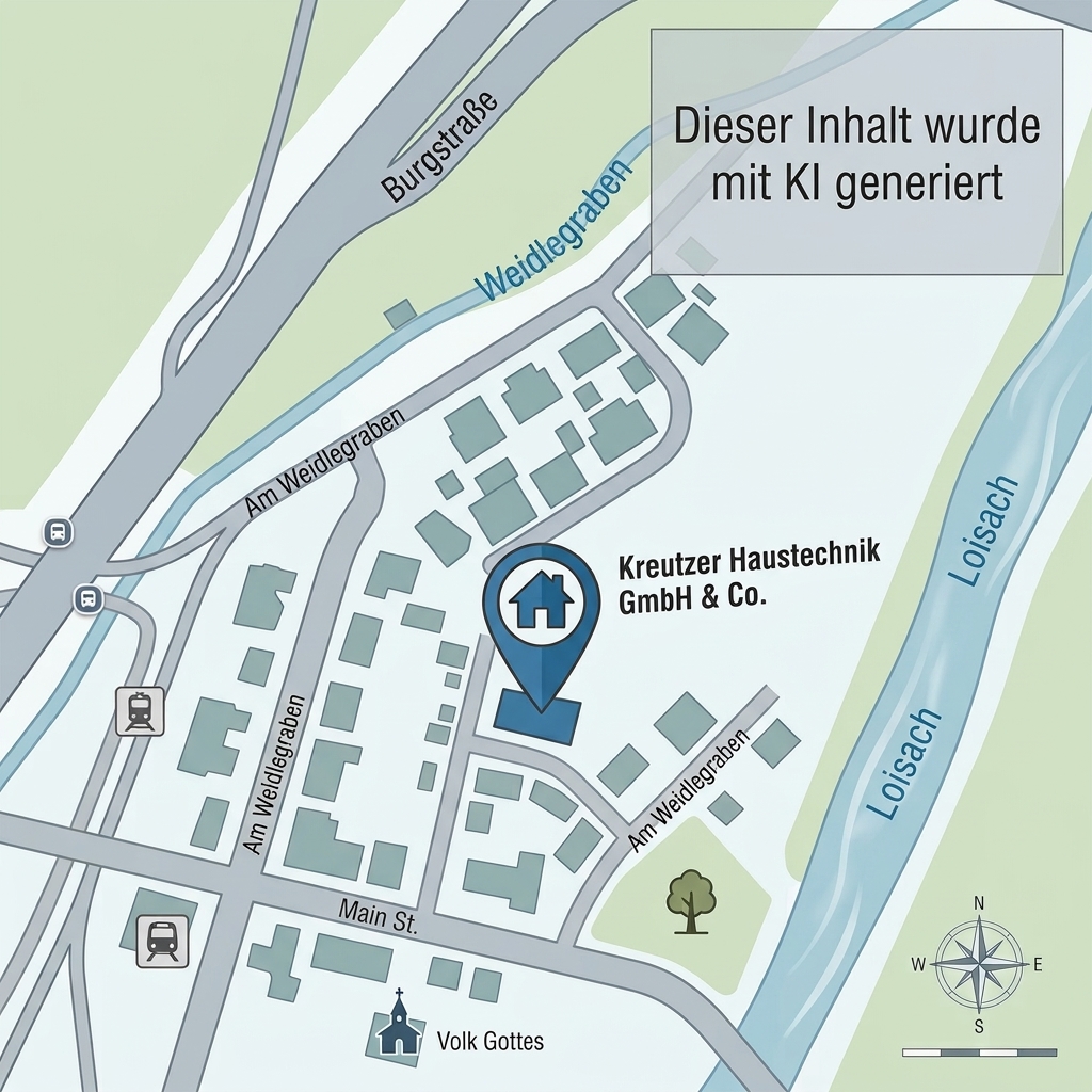 Anfahrtskarte Kreutzer Haustechnik