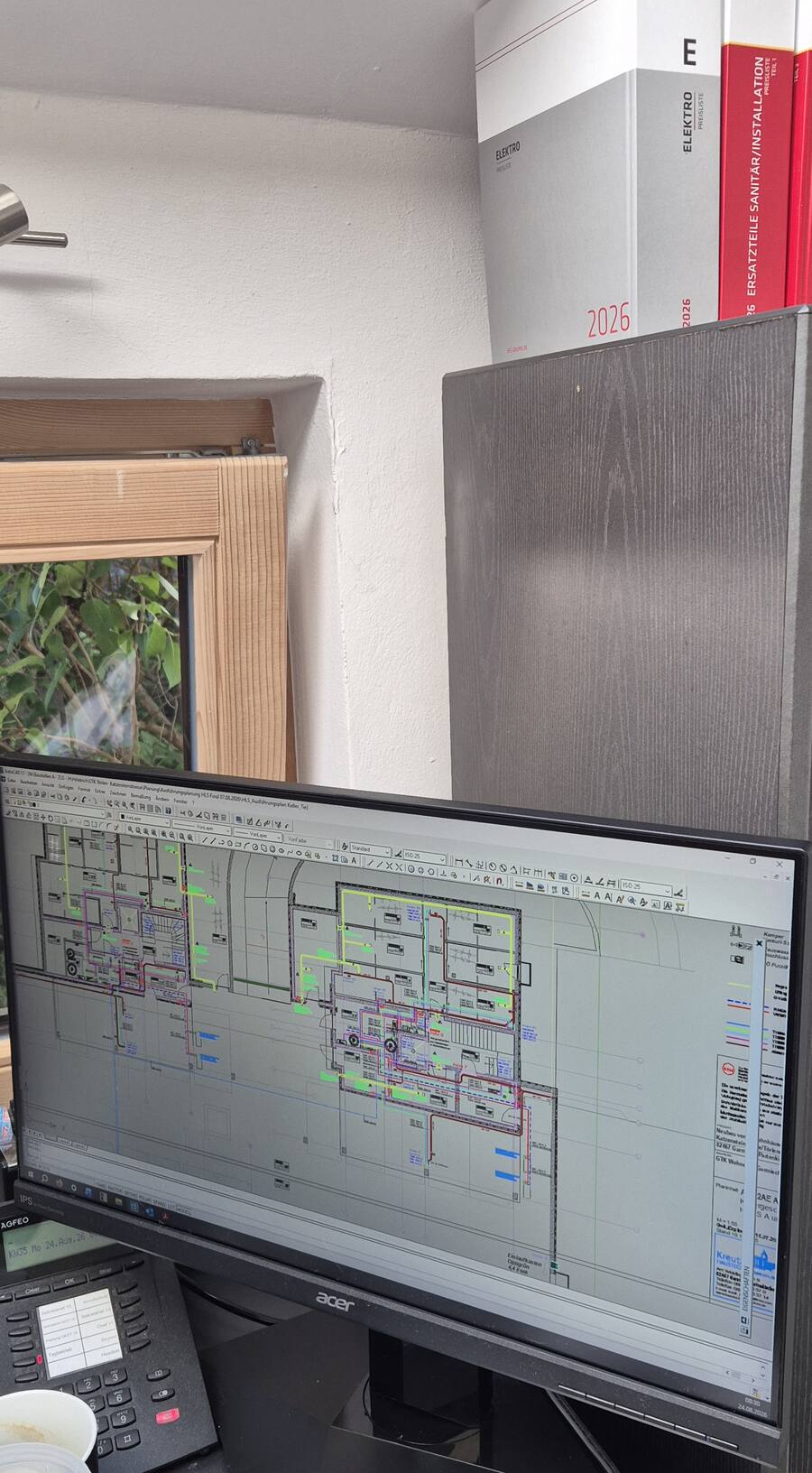 CAD-Arbeitsplatz – Strangschema und Grundrissplanung