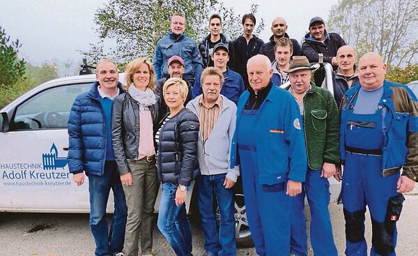 Team Haustechnik Adolf Kreutzer zum 70-jährigen Jubiläum
