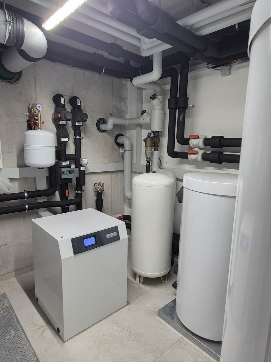 Weishaupt Wärmepumpe, Technikraum